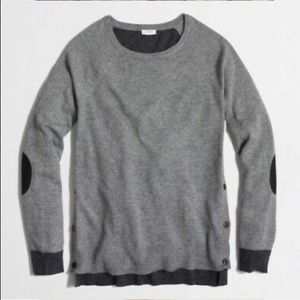 J Crew Color Block Elbow Patch Sweater